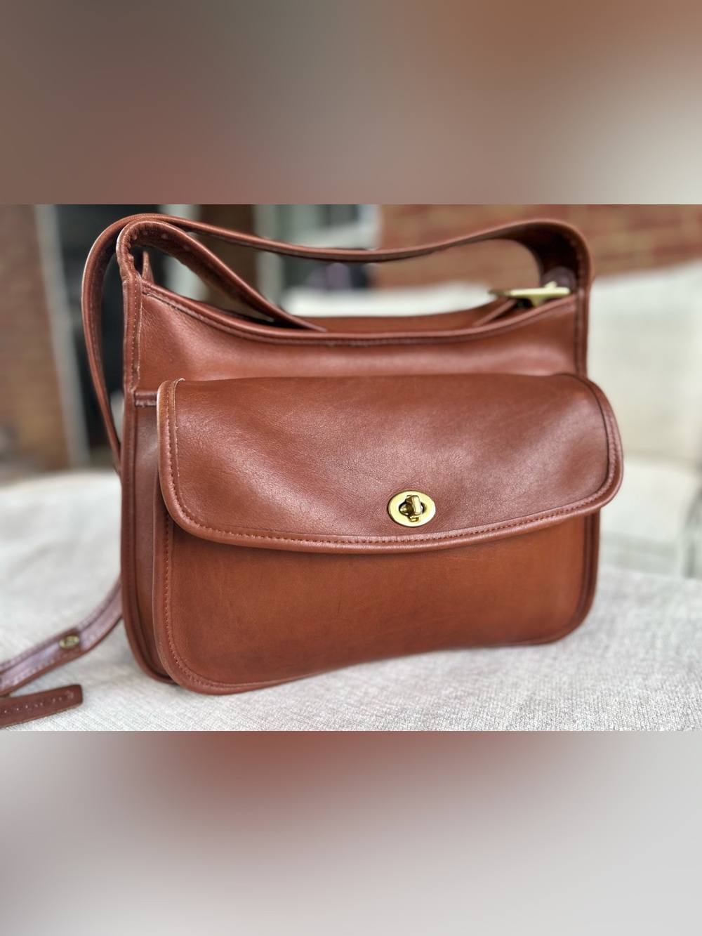 EUC Vintage Coach Taft British Tan - Picture 5 of 16